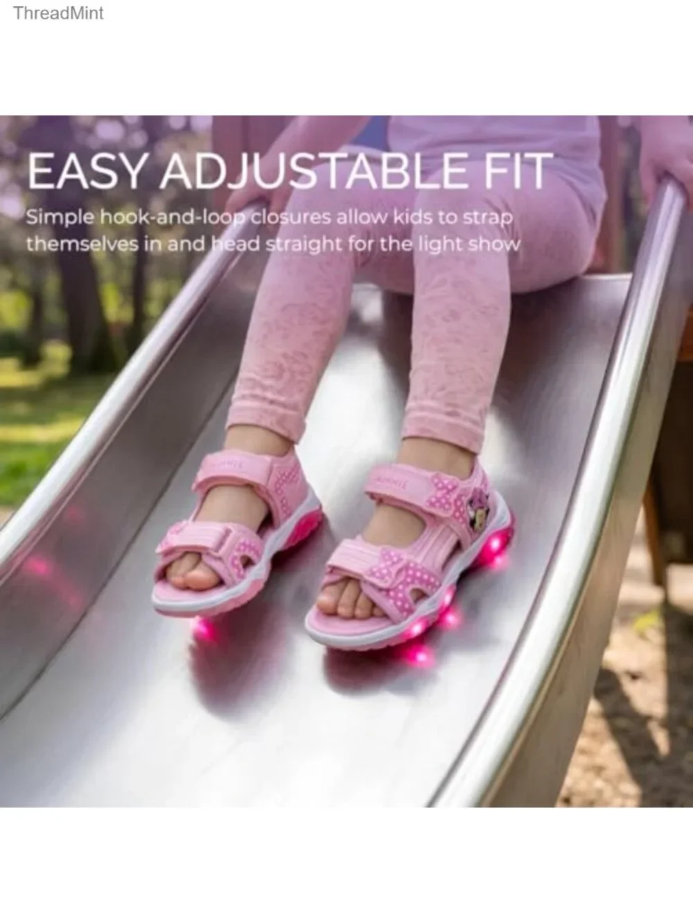Girls Minnie Mouse Light Up Water Sandals Toddler/Little Kid Athletic